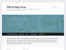 Tablet Screenshot of csrstrategygroup.com